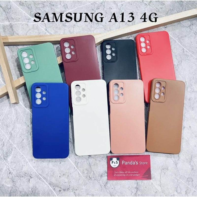 Softcase Pro Camera Samsung A13 4G Candy Case Full Color 3D Silikon TPU