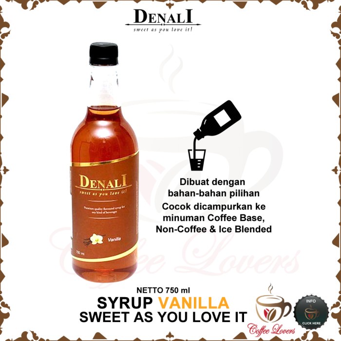 

DENALI SYRUP SIRUP DENALI UK RASA VANILLA TERBARU