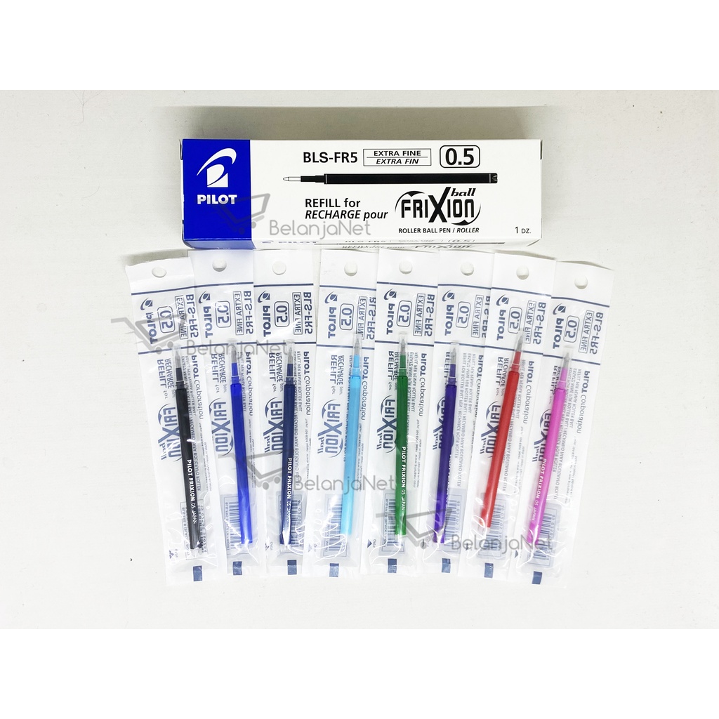 Refill Isi Pen Pilot Frixion 0.5mm - 0.7mm (bisa dihapus - erasable) - Hitam/Biru