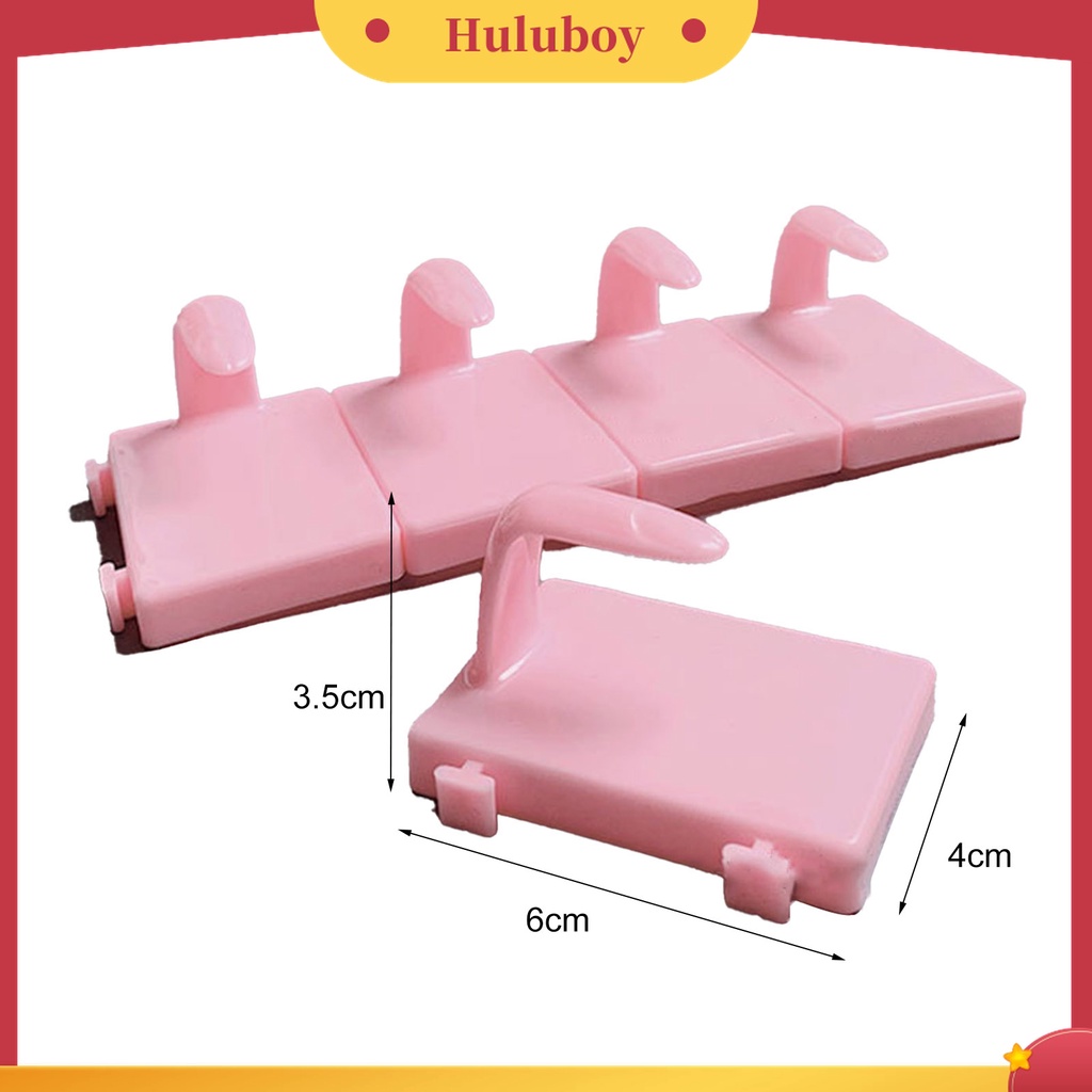 Huluboy Huluboy♡ 5pcs / Set Stand Holder Display Kuku Palsu Untuk Latihan Manicure