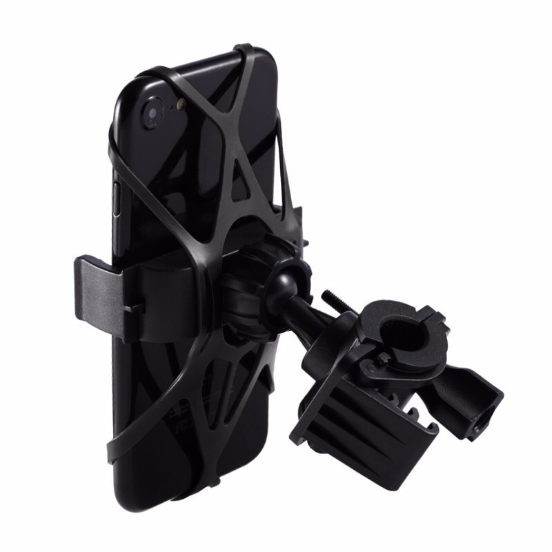 TaffSPORT Bike Smartphone Holder Sepeda Universal Rack Bicycle  - Black