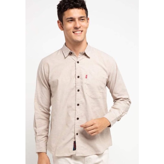 kemeja polos pria Carvil original ic099