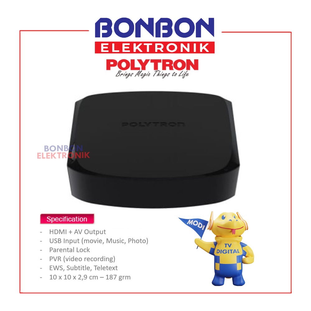 Polytron Set Top Box PDV-700T2/ STB-DD001i DVB T2 TV Digital PDV 700T2