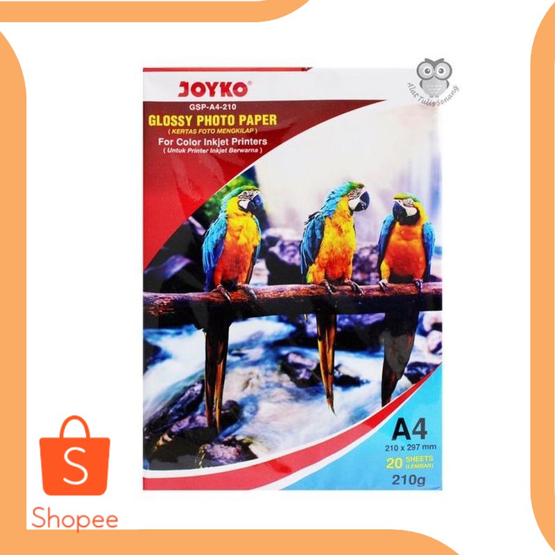 

Promo parts Kertas Foto Glossy Joyko 210 gsm 20DEZ Diskon