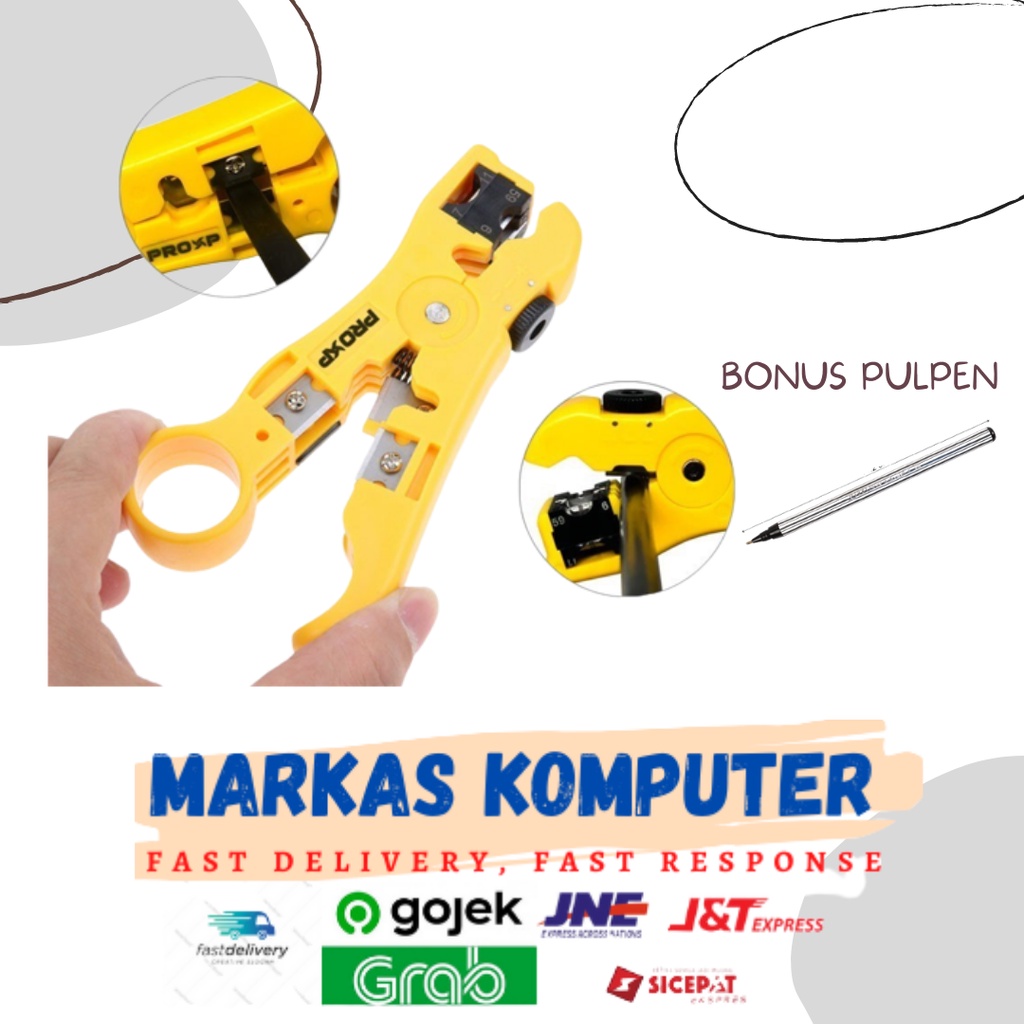 Alat Pengupas Kabel LAN Cable Wire Stripper Cutter ProXp