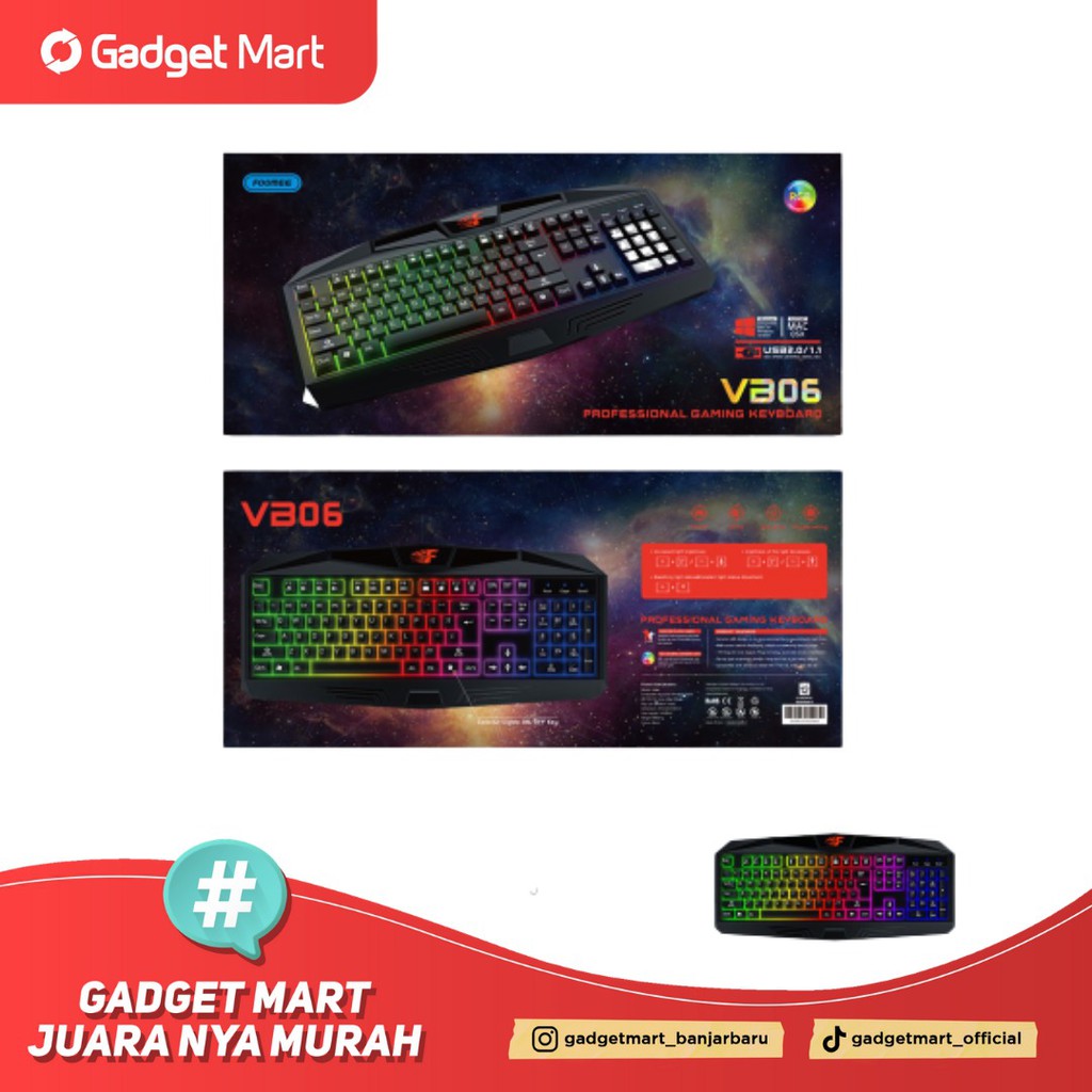 Keyboard Wired Gaming Foomee VB06