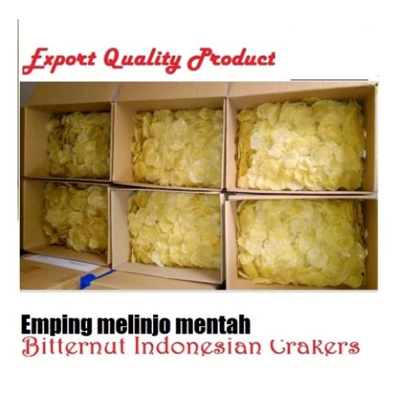 

Emping Melinjo Keripik Emping Blinjo Kerupuk Mlinjo Mentah Original 0.5kg