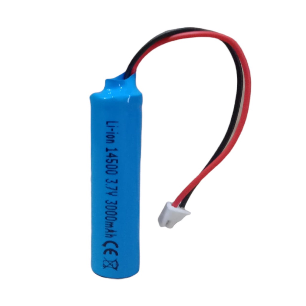 Baterai RC/Mainan Anak/Speaker &amp; Elektronik Lainnya 1X 14500 3.7V 3000mAh Konektor JST XH 2 PIN