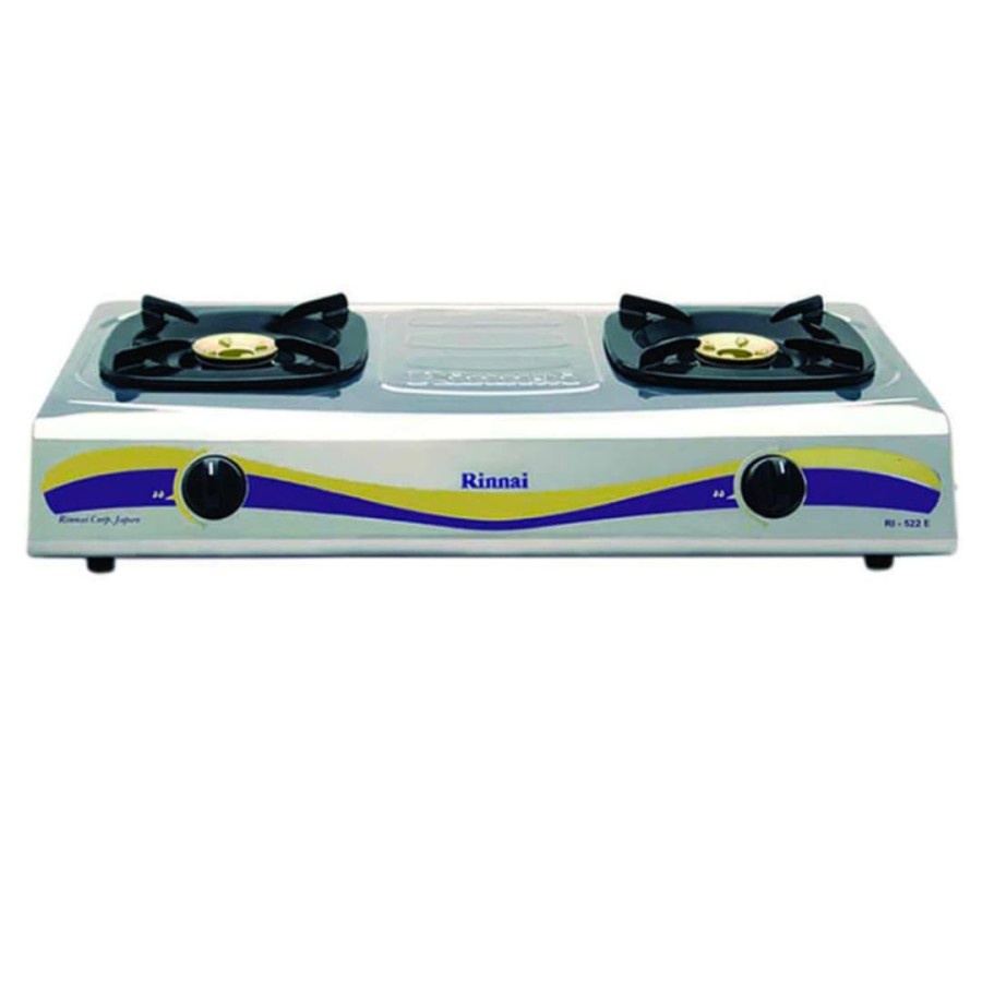 KOMPOR GAS RINNAI RI522E / RI-522E / RI 522 E [2 TUNGKU] 100% ORI