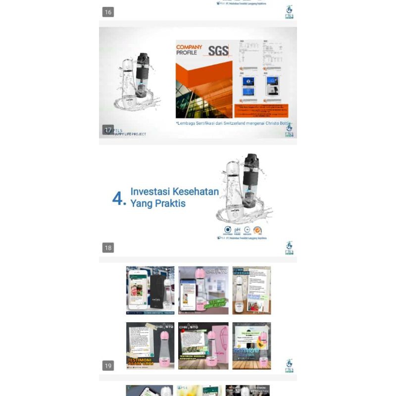 Paket duo botol ajaib bukan mesin kangen water