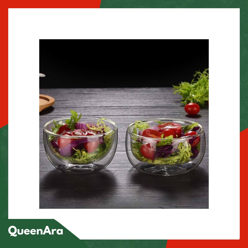 HOMADISE Mangkok Salad Buah Sayur Double Layer