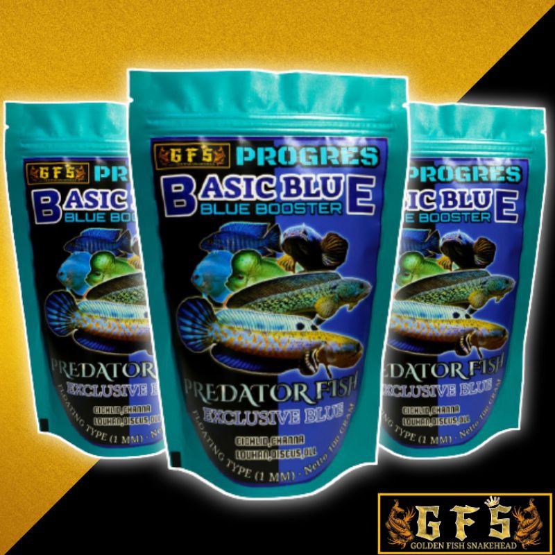 Pelet predator basic blue Progres basic blue 100 gram