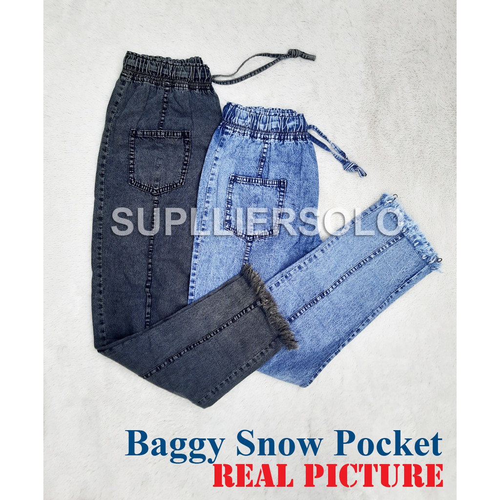 BAGGY SNOW POCKET RUMBAI WANITA