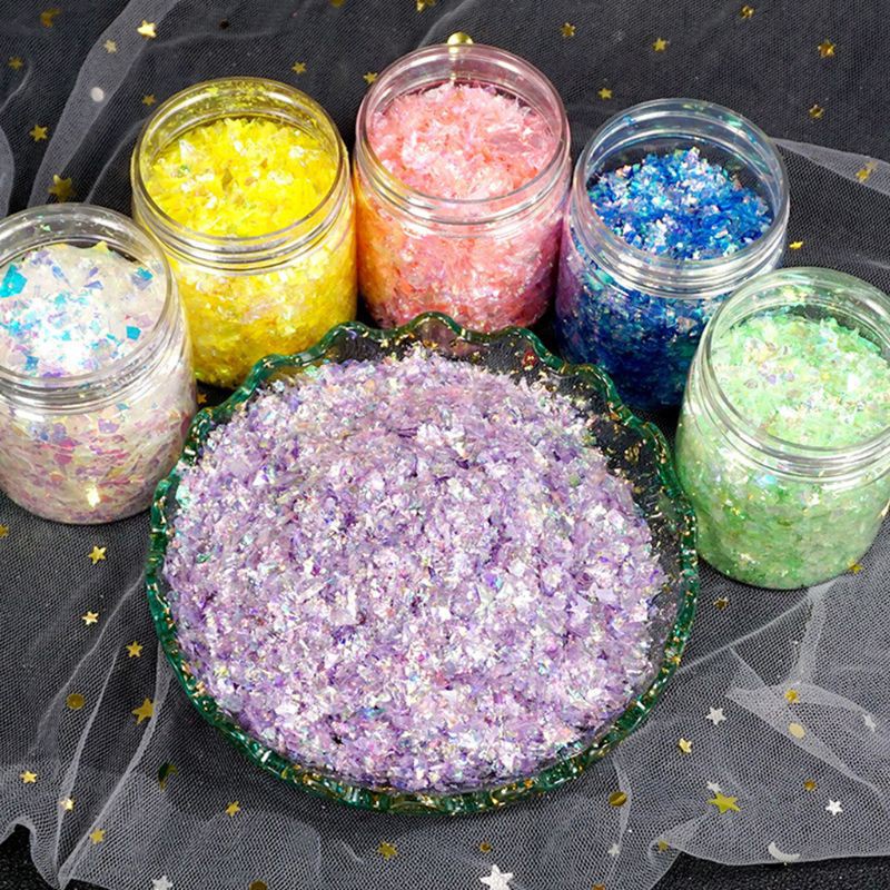 1 Botol Bubuk Glitter Sequin Untuk Membuat Perhiasan Diy