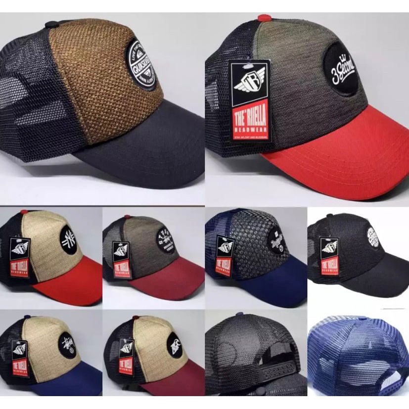 COD - Topi TRUCKER jaring distro Original/Aksesoris Fashion Pria