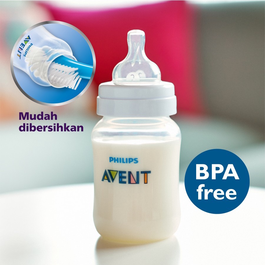 Phillips Avent Bottle Natural 125ml/4oz - 260ml/9oz / Botol Susu Phillips Avent Natural SINGLE NO BOX / Botol Susu Anak Bayi