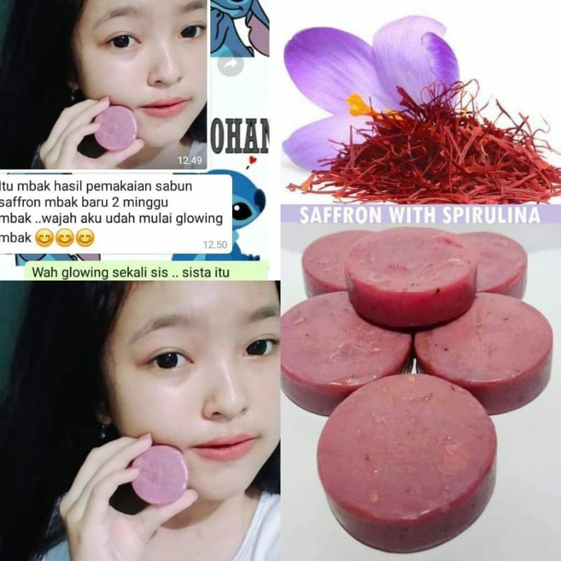 SABUN SAFFRON PENGHILANG JERAWAT BY ALEYA BPOM ORIGINAL 100%