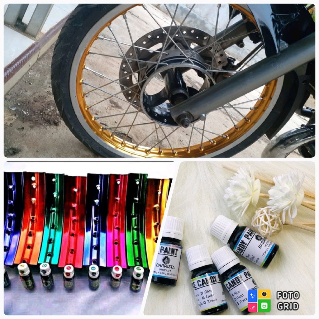 [ TERLARIS ] - Cat Velg Kendaraan - Candy Chrome - Cat logam - Cat Oles Instant