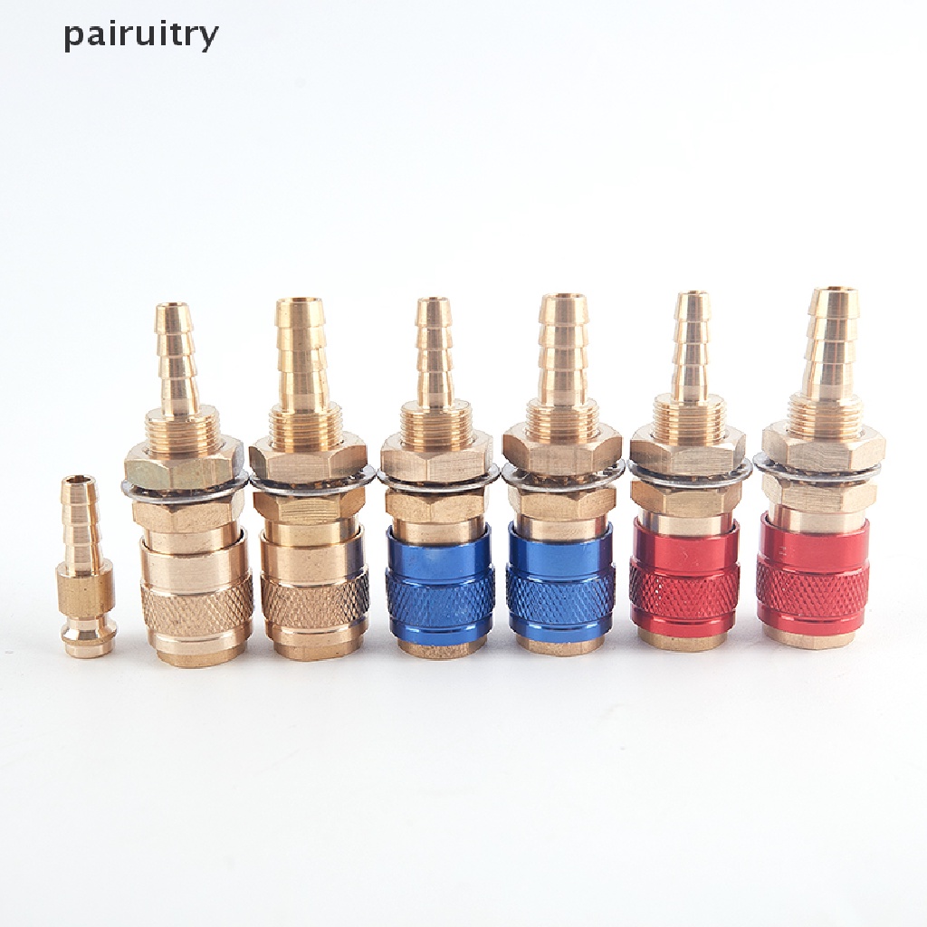 【PRT】 Water Cooled Gas Adapter Quick Connector For TIG/MIG Welding Torch Plug M6/M8 .