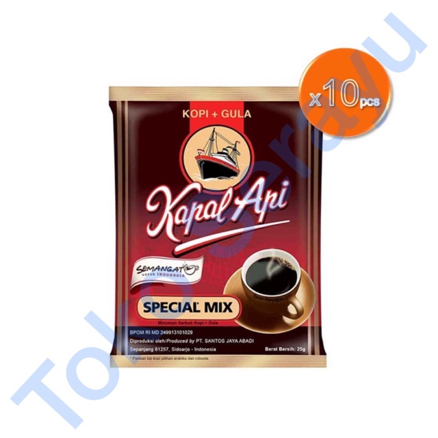 

Kopi Kapal Api Special Mix 10 Sachect / 1 Renceng