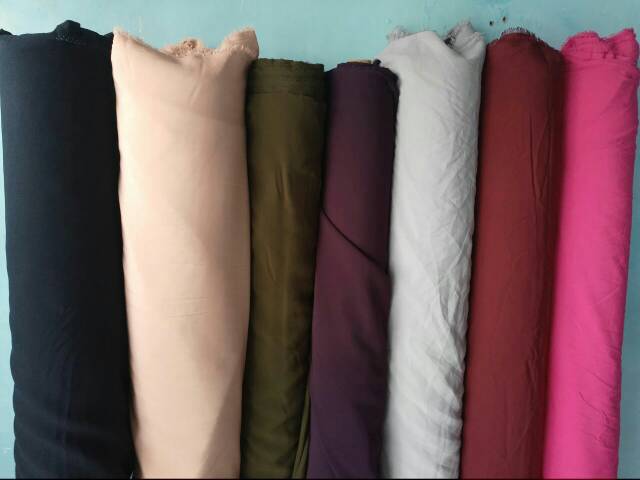 Kain wolfis polos kiloan murah