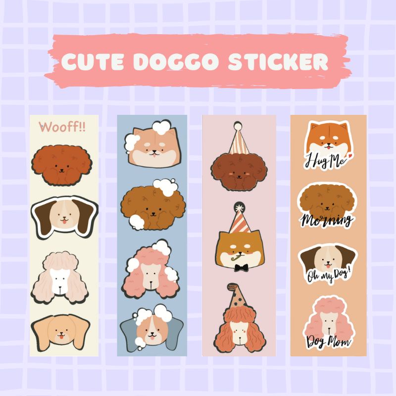 

STIKER DECO MOTIF CUTE DOG LUCU
