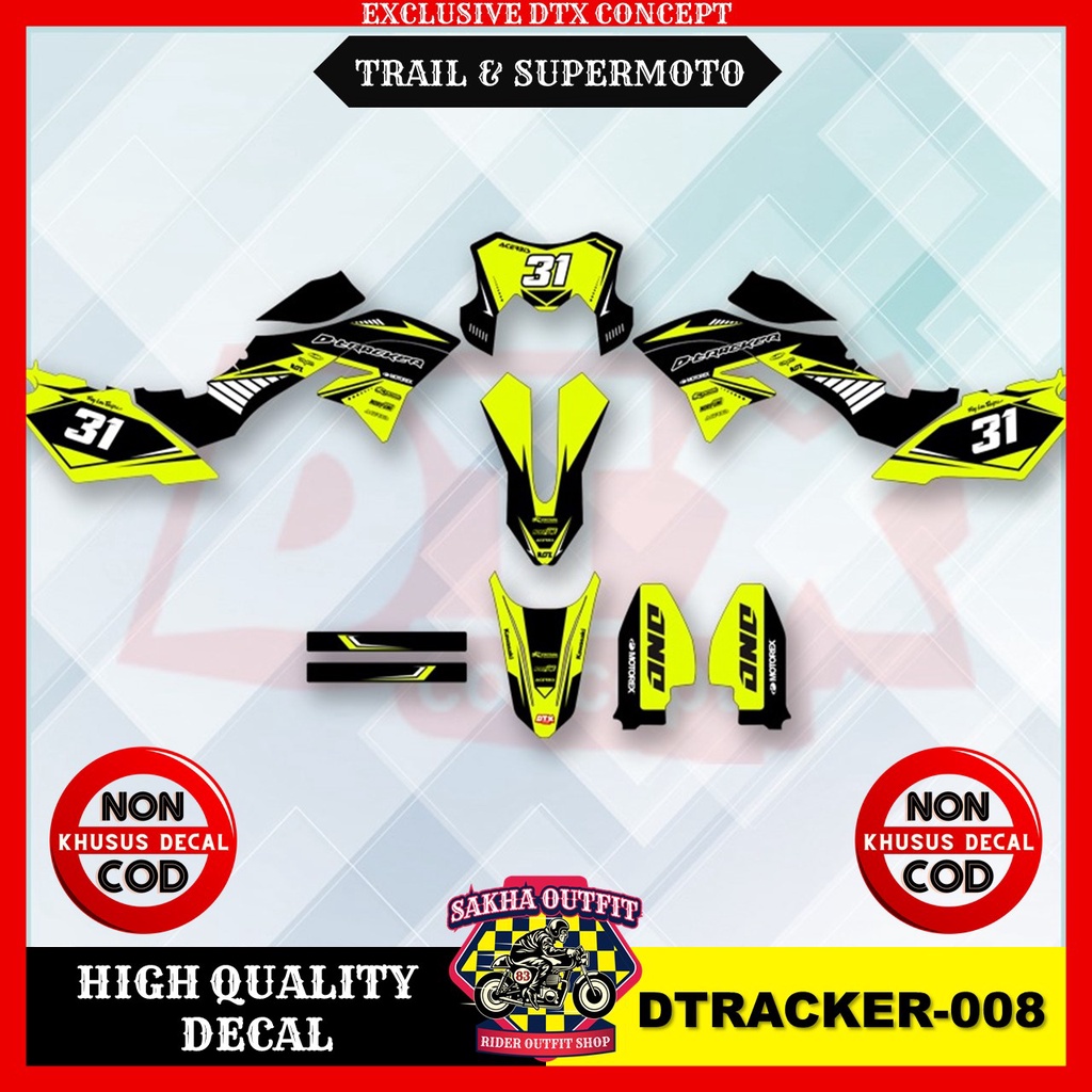 decal dtracker decal dtracker 150 decal dtracker 150 full body decal dtracker Supermoto decal klx dt