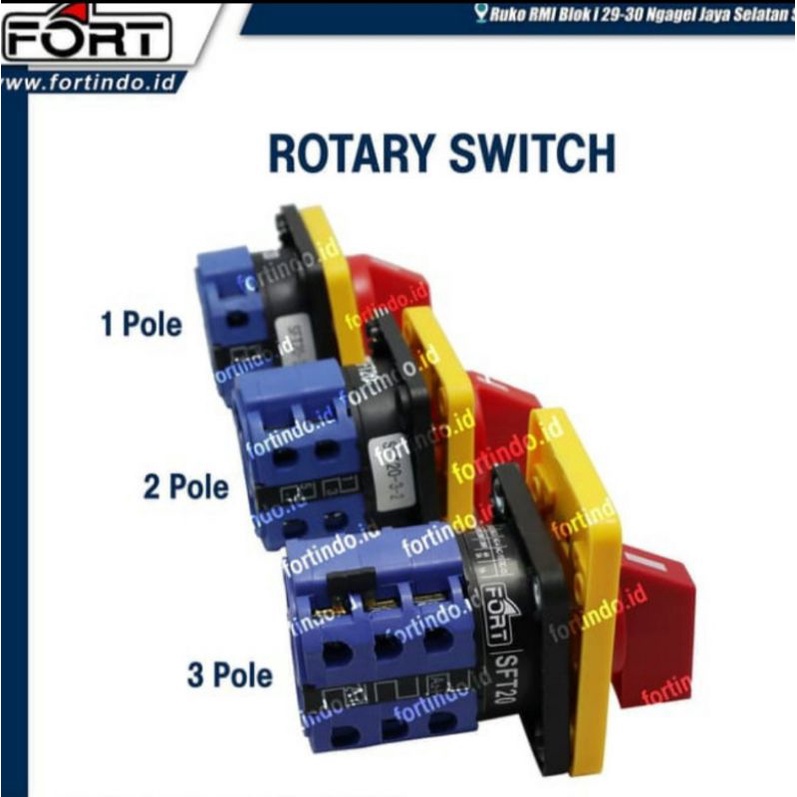 Selector Switch/Rotary Switch SFT20-3-3 (Auto-Off-Manual) 3P SA16 FORT