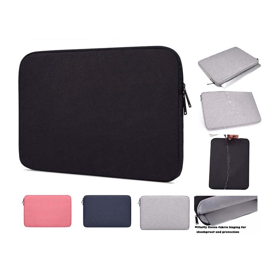 Tas Laptop Cover Softcase Sleeve nylon  11 12 13 m1/m2  inch Black