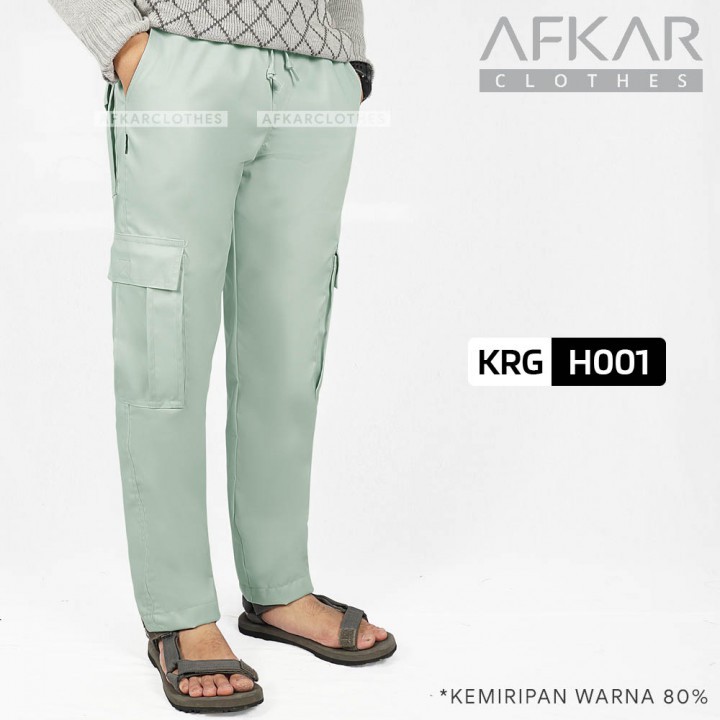 CELANA SIRWAL PANJANG CARGO AFKAR CLOTHES KRG
