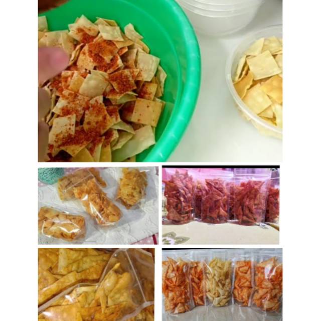 Jual Keripik Kulit Pangsit Kulit Lumpia Crispy Macam2 Rasa Shopee