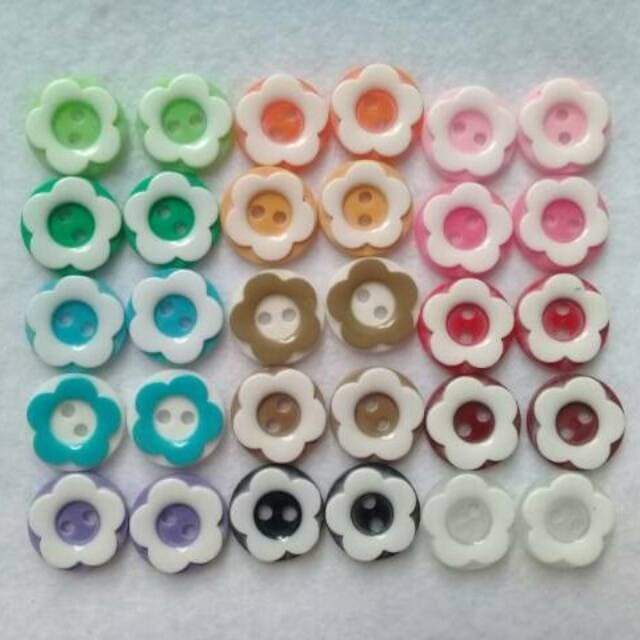 Kancing Sakura 13mm isi 144pcs