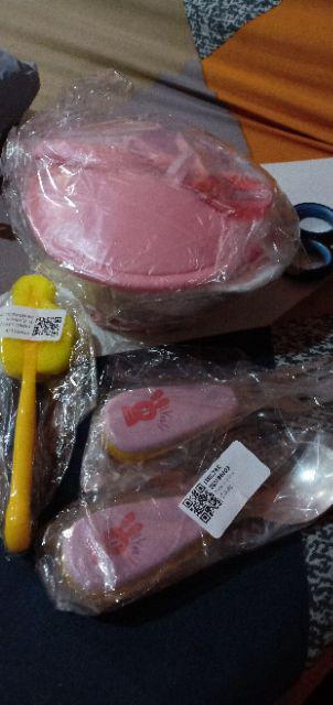 [bayar Di Tempat]mangkuk Dengan Tutup + Sendok Untuk Latihan Makan Anak