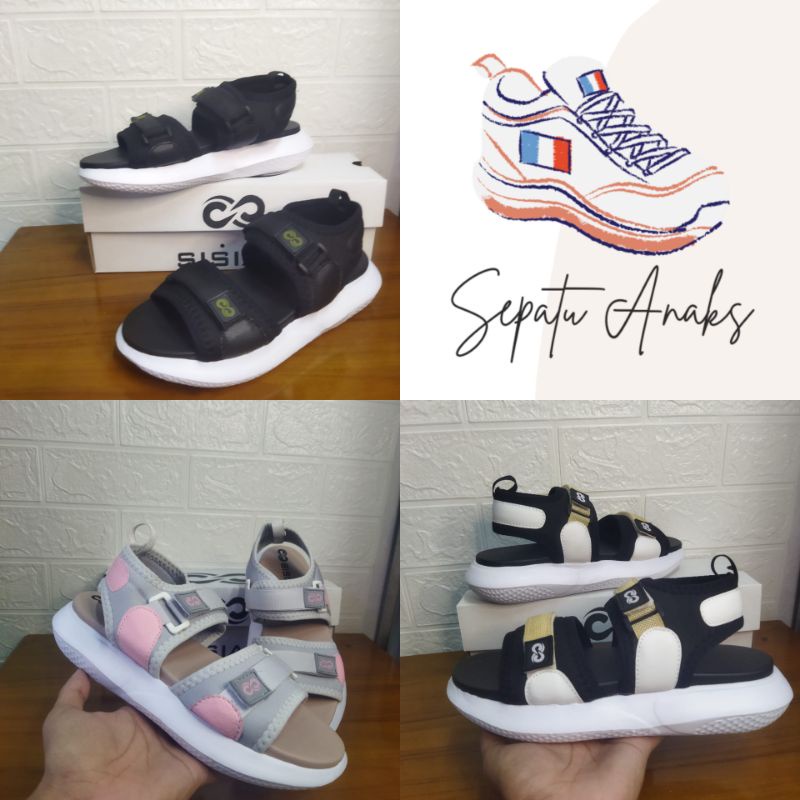 Sandal Anak Remaja Perempuan Wedges Korean Style Model Gunung