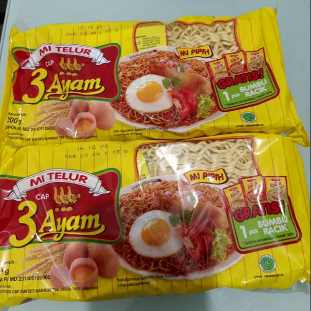 

Mie 3 ayam per bungkus /satuan