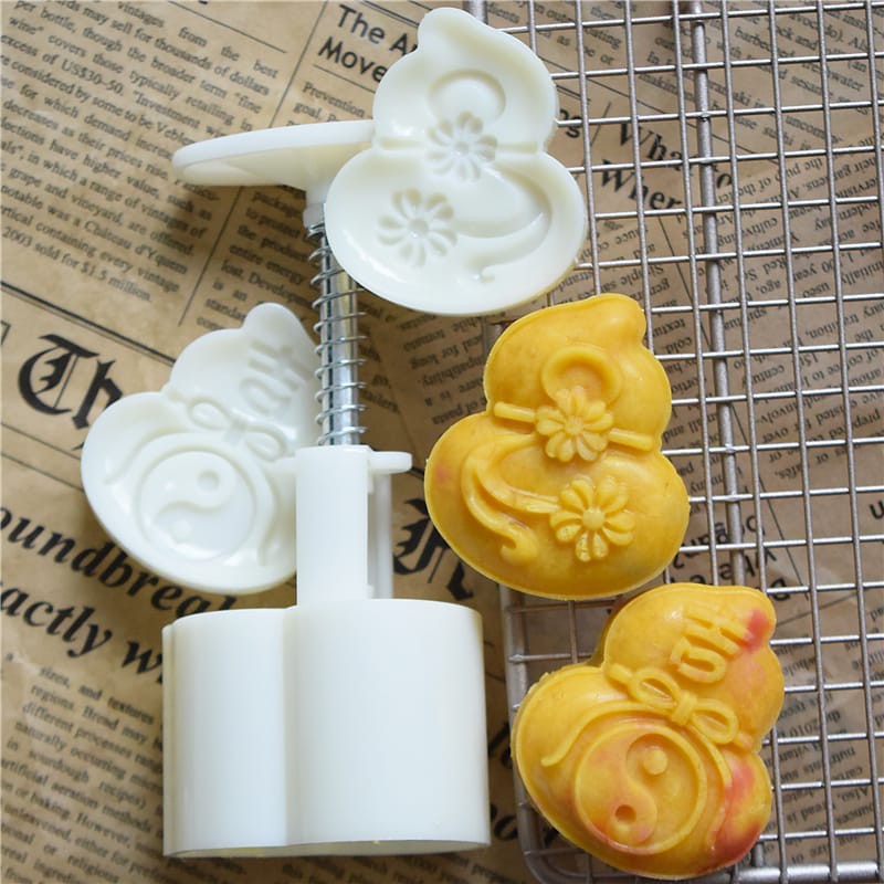 (2pc) cetakan kue bulan 2020 (63gr) mooncake press mold PREMIUM - XI BAO