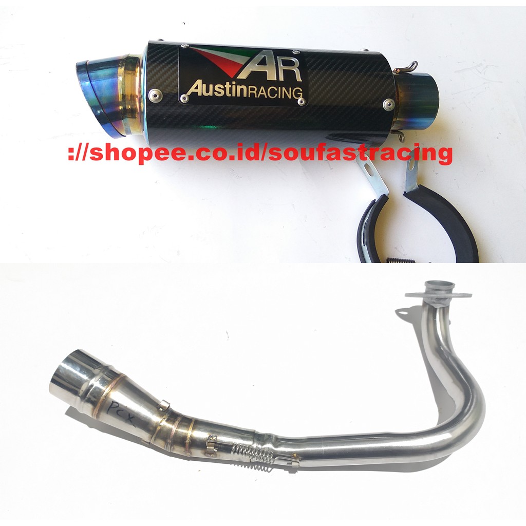 knalpot nmax aerox vario pcx pcx160 beat scoopy xmax lexi mio adv xeon genio Austin racing-pcx
