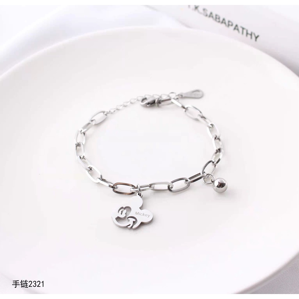 Gelang Titanium Perhiasan Mickey 2372