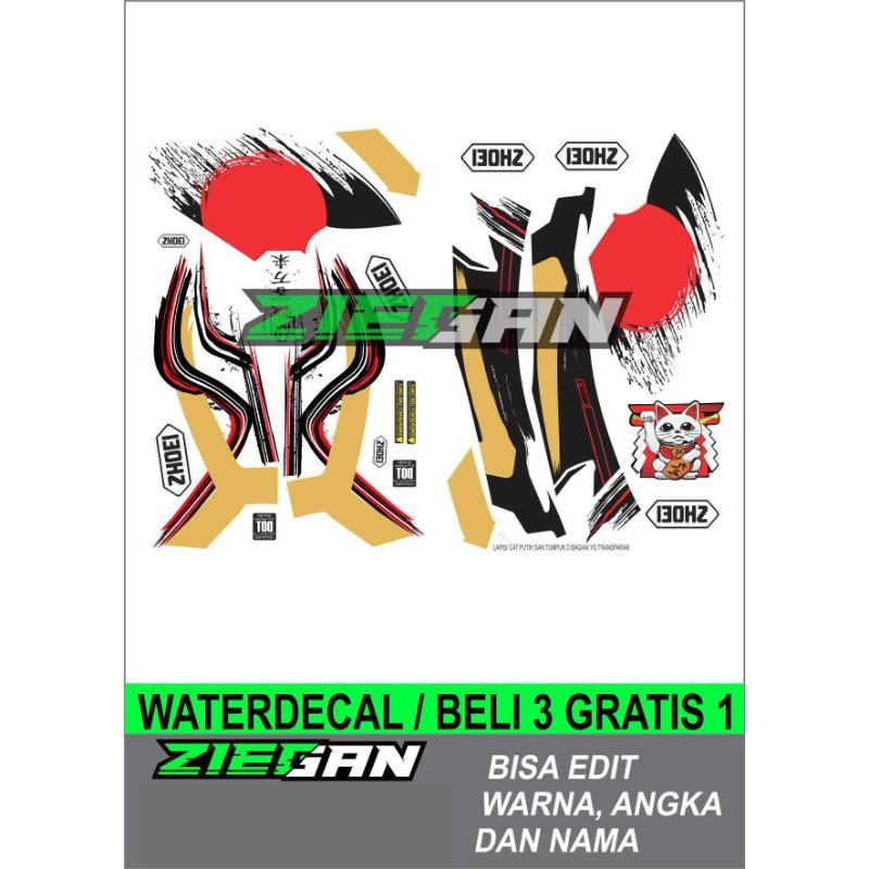 Water decal helm shoei motegi 2017