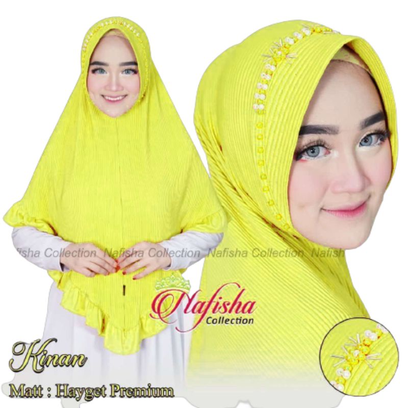 Kerudung Rempel Hijab Plisket Instan Payet Pet Antem