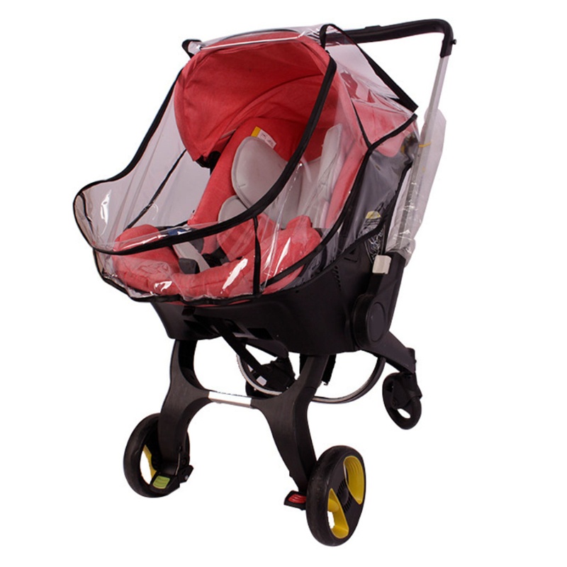 Mary Cover Pelindung Stroller Bayi Anti Air / Angin Transparan