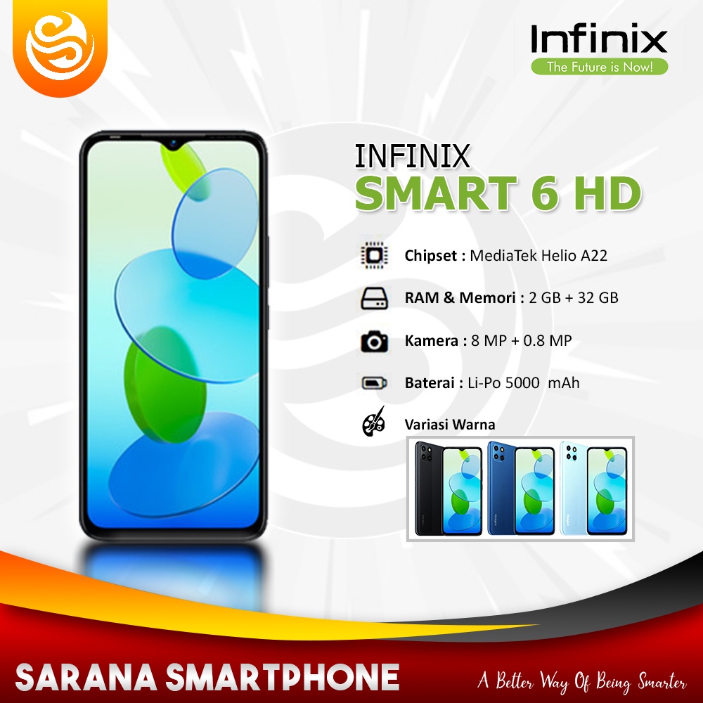 Infinix Smart 6 HD [2/32] Garansi Resmi + Bonus-0