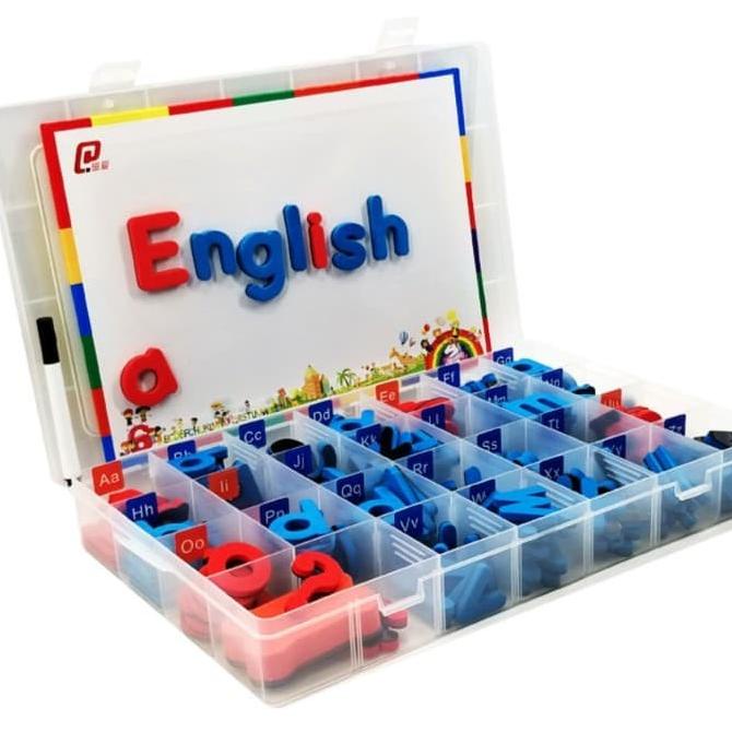 Jual Moveable Alphabet Magnet Huruf Besar Dan Kecil, Papan Tulis Dan ...