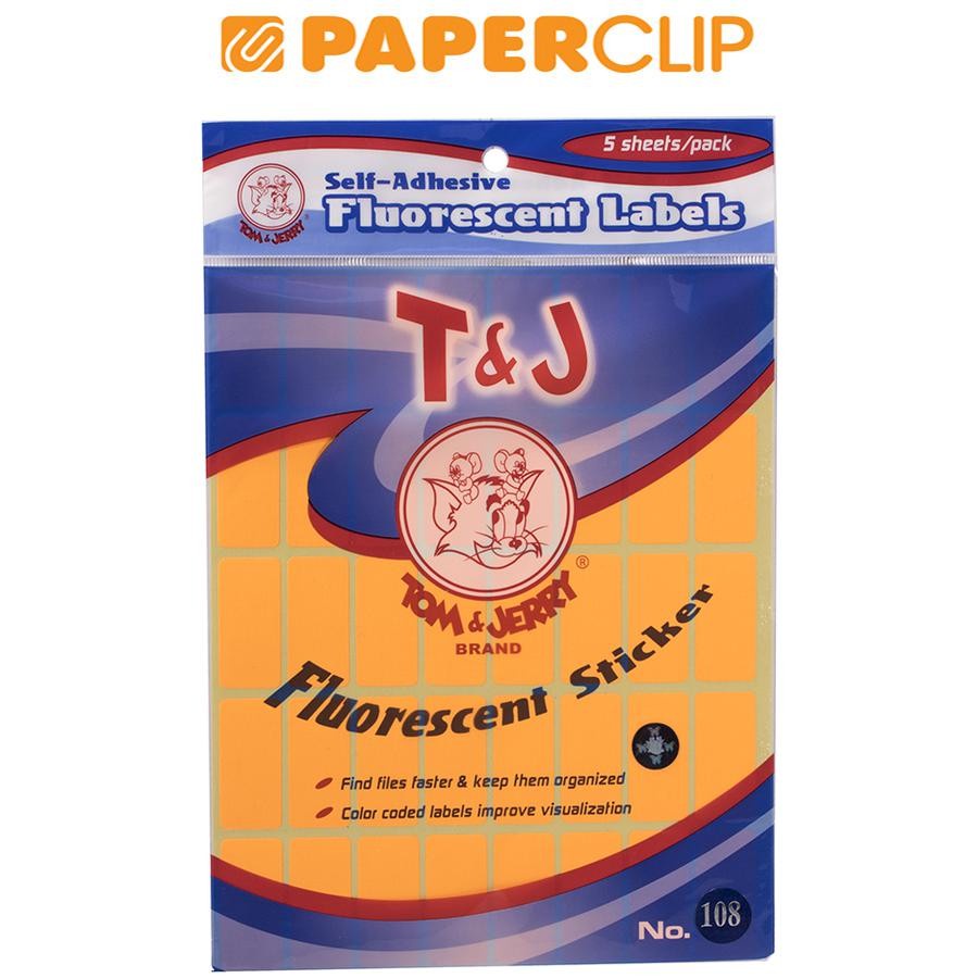 

LABEL TOM & JERRY NO.108 ORANGE