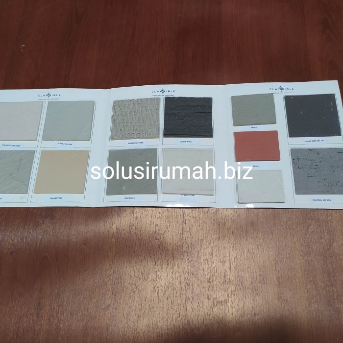 KATALOG INTERIOR CLAYXIBLE FLEXIBLE CLADDING MATERIAL WARNA KARTU CARD