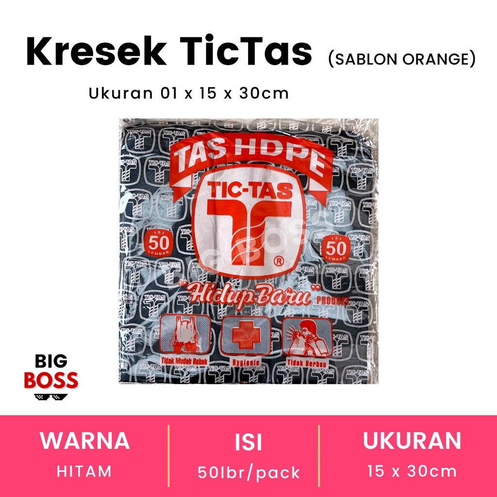 [ISI 50 LBR] Kantong Kresek Kecil Tictas Tipis uk 15 Murah / Kresek Tic Tas / Kresek Kecil