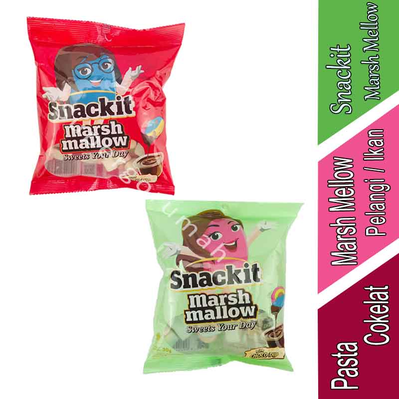 

MarshMellow Colek Pasta Coklat - Snackit - Marsh Mallow - 30g