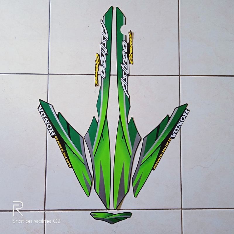 striping honda astrea grand sabit Sticker astrea grand list body grand tahun 94 - 97