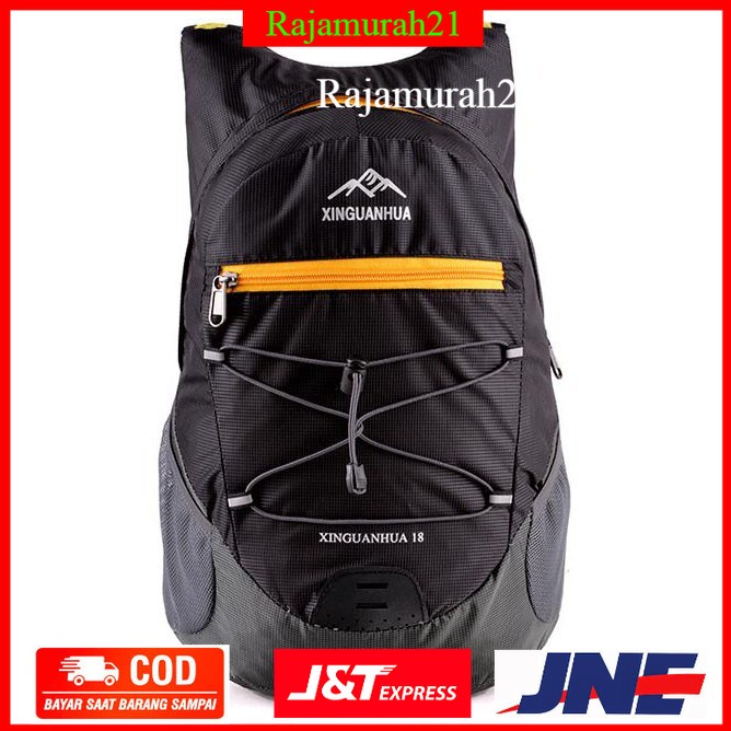 PROMO Xinguanhua Tas Gunung Lipat Waterproof 17L - XA94WD - Black