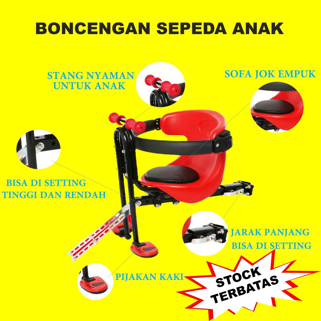 Boncengan Anak Depan Sepeda Lipat MTB Sepeda Gunung Sepeda Mini Sepeda Listrik